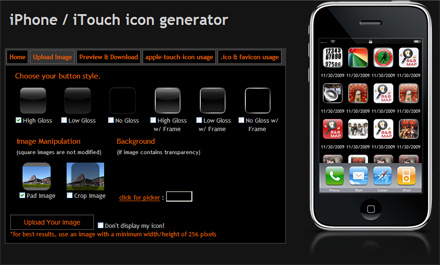 iPhone icon generator